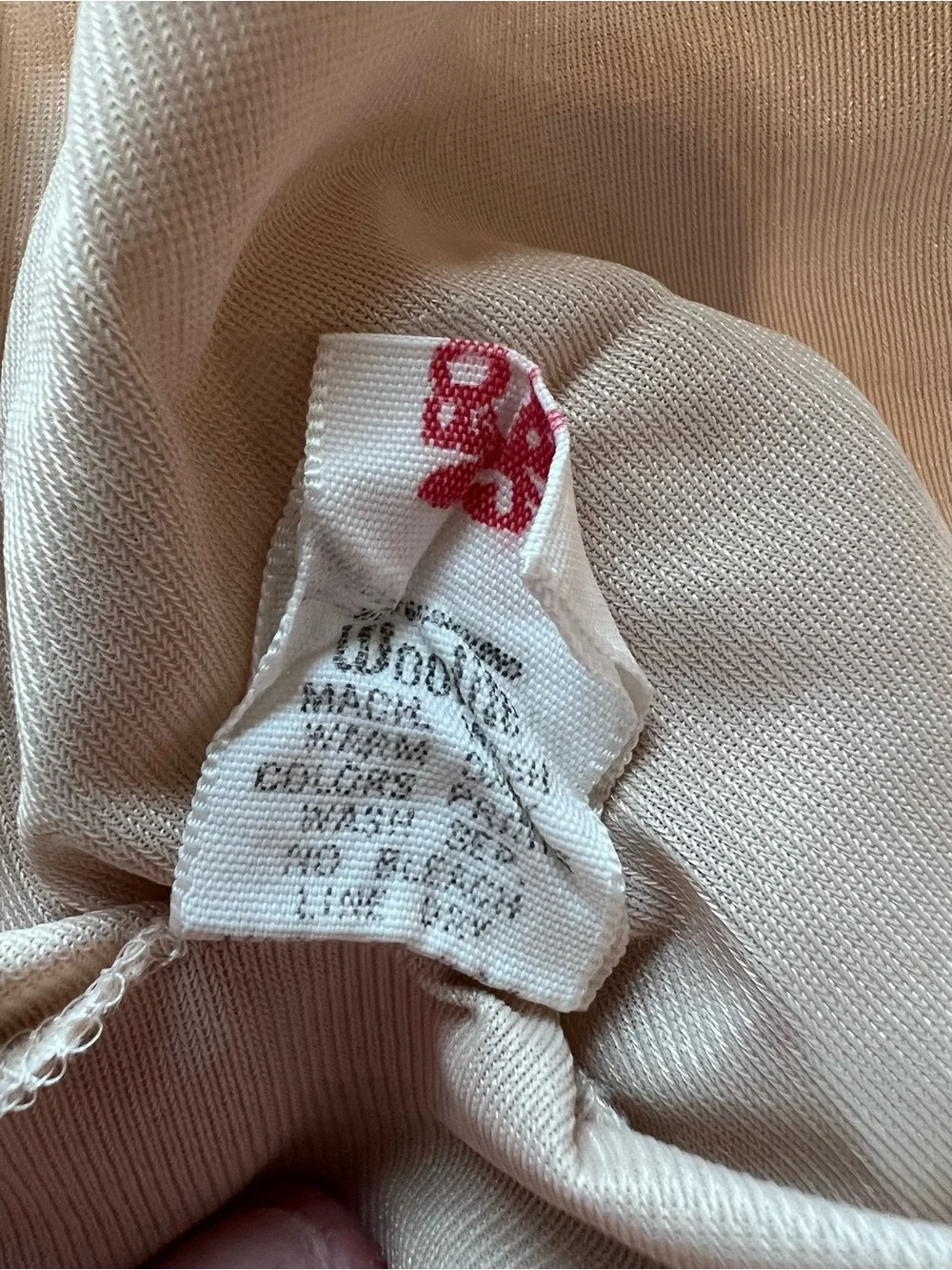 Vintage Formfit Rogers Embroidered Scallop V-Neck Full Slip Dress 34 Tall Beige - Picture 9 of 10